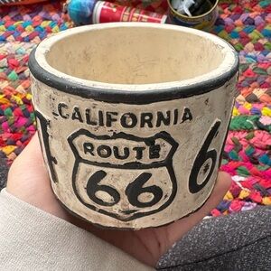 RUSTIC ROUTE 66 MINIATURE PLANTER